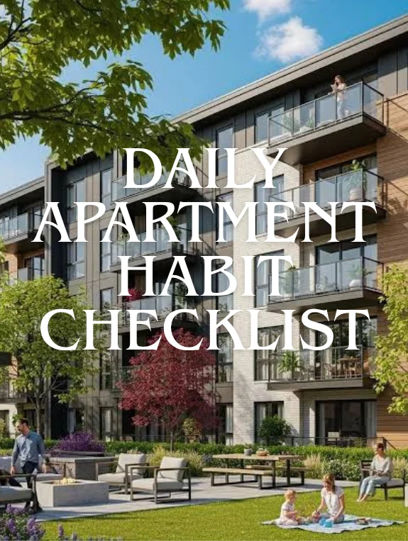 Daily Apartment Habit Checklist