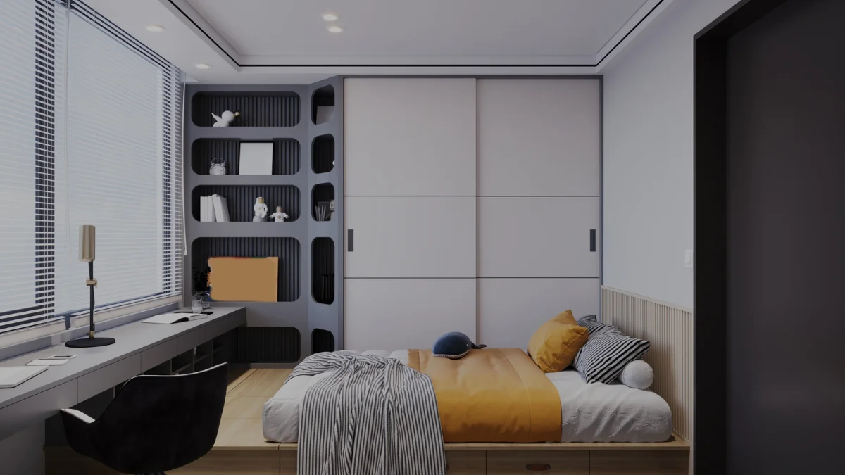 Apartment Bedroom Ideas With a Home Office Setup in the Corner That Actually Works