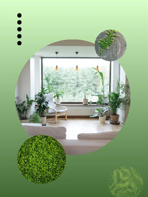 Biophilic Living Room Setup