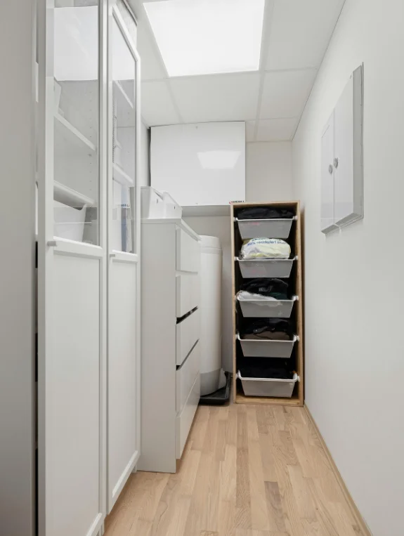 Makes Narrow Rooms Feel Designed