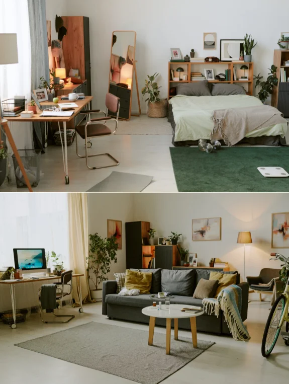 Making the Bedroom Side Feel Genuinely Restful While the Office Side Exists