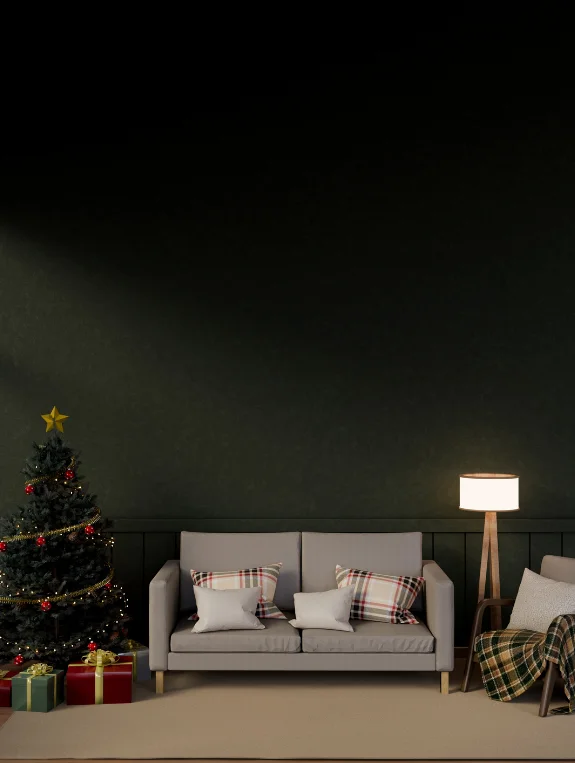 Mistake 1 — The Dark Accent Wall That Makes the Room Feel Like a Box