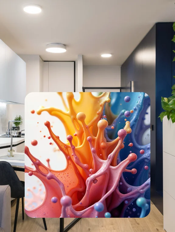 Mistake 5 — Three Paint Colors in an Open Plan Small Apartment
