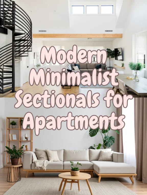 Modern Minimalist Sectionals for Apartments