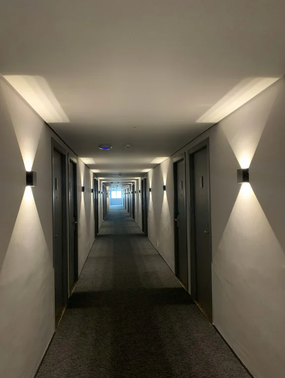 No Lighting Creating Dark Entry Experience