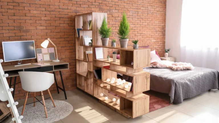 Studio Apartment Bedroom Aesthetic Hacks Using Smart Room Dividers
