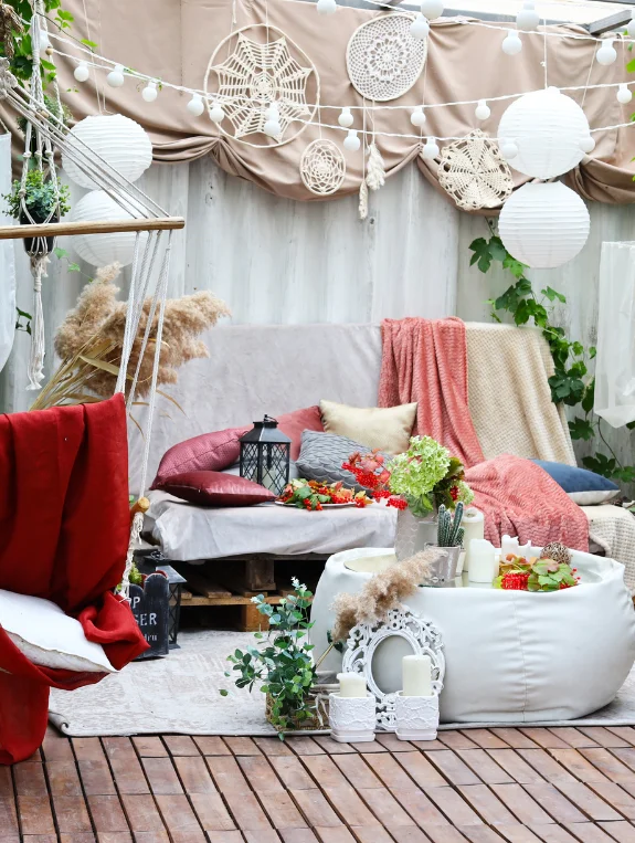 The Complete Boho Patio Setup — Layer by Layer