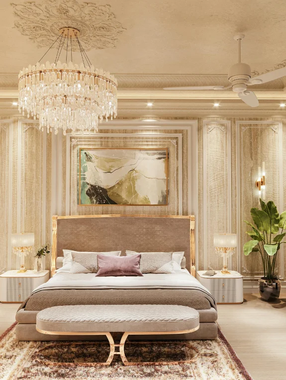 The Lighting That Honors the Sandalwood and Cream Palette