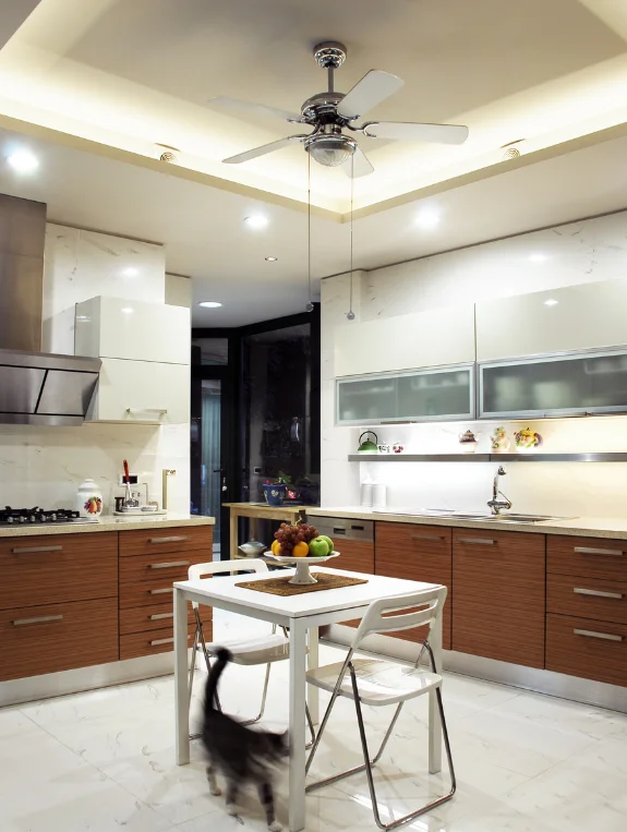 The Sleek Modern Elements That Ground Moody Design
