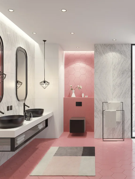 The Lighting That Makes Bathroom Walls Glow Like a Spa
