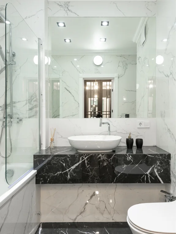The Shelf and Accessory Styling That Elevates Walls to Spa Level