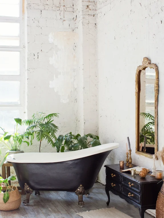 The Styling That Creates Full Botanical Bathroom Aesthetic