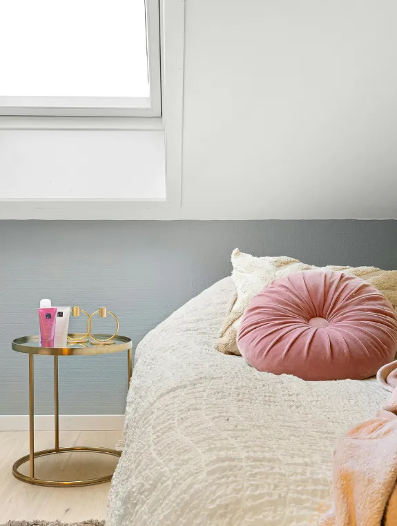 The Evening Attic Room That Contrasts With the Skylight