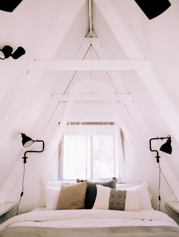 The Fairy Light Bed Canopy Under the Slope