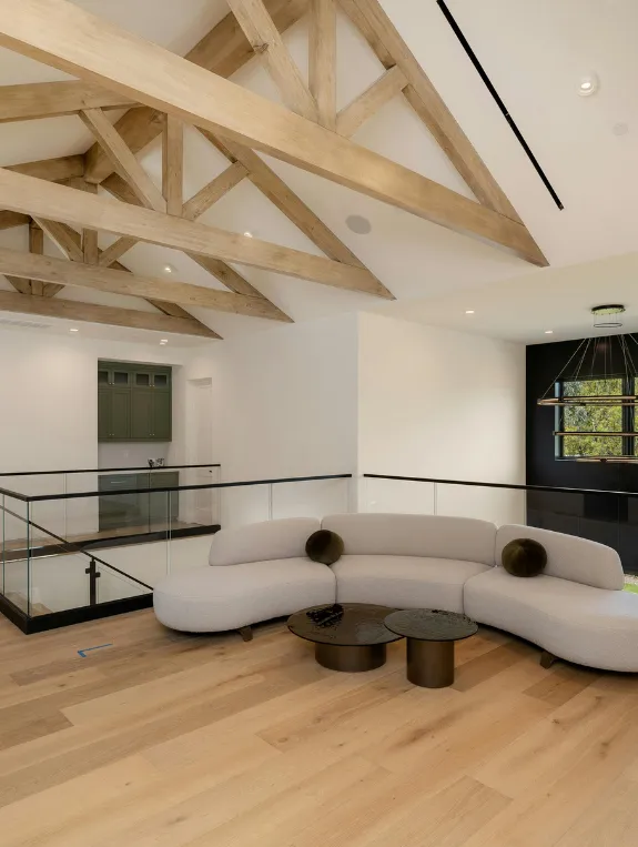 The Organic Modern Attic Lighting