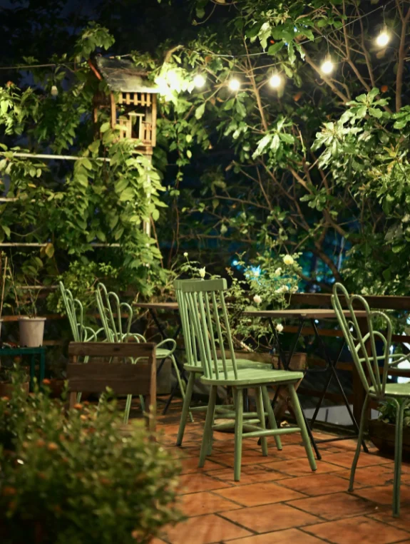 The String Light Setup That Creates the Dreamy Overhead Canopy